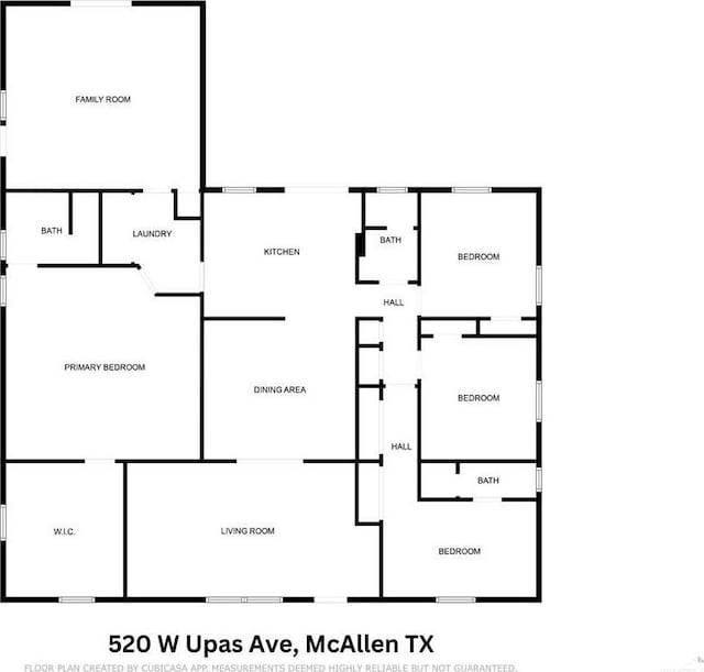 520 W Upas Ave, Mcallen, TX 78501 - property floor plan