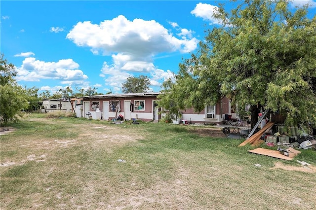 exterior space with a front yard