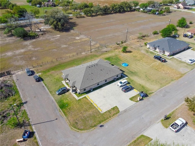 bird's eye view with a rural view