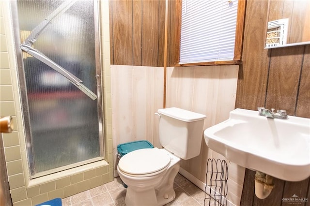 2401 E Austin Ave, Harlingen, TX 78550 - bathroom featuring a shower stall and tile patterned flooring