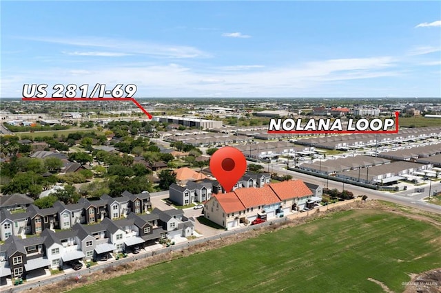 5313 N Crown Pt, Pharr, TX 78577 - birds eye view of property with a residential view