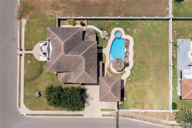 birds eye view of property