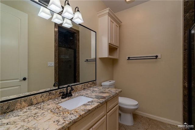 2014 Thacker Ln, Harlingen, TX 78552 - bathroom featuring vanity, a tile shower, and tile patterned floors