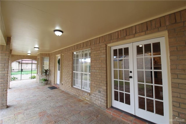 2115 Ichabod Ln, Edinburg, TX 78539 - view of patio featuring french doors