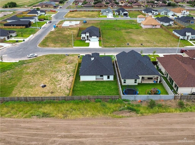 aerial view featuring a residential view