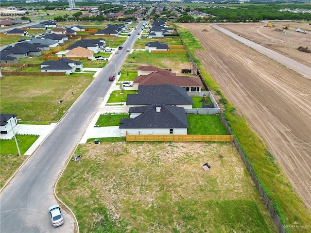 bird's eye view with a residential view
