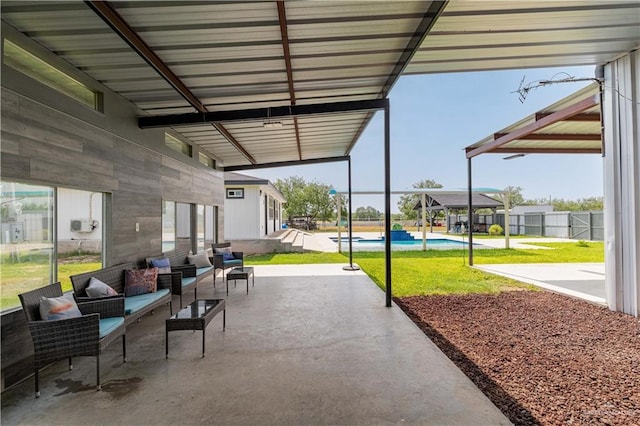 10766 N Minnesota Rd, Mission, TX 78574 - view of patio / terrace featuring outdoor lounge area and an outdoor pool