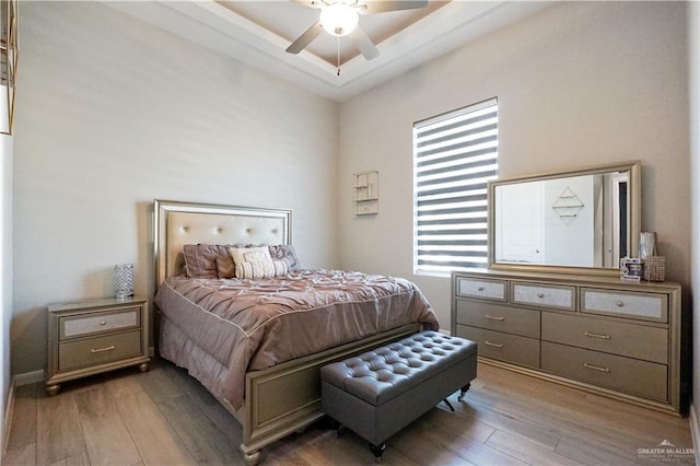 2509 Viola St, Mission, TX 78574 - bedroom featuring wood finished floors and a ceiling fan
