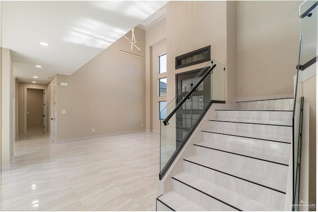 3905 Tierra Escondida, Weslaco, TX 78596 - staircase featuring recessed lighting