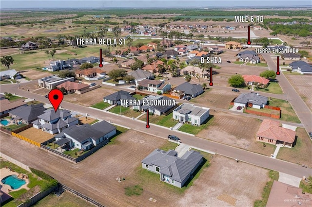 3905 Tierra Escondida, Weslaco, TX 78596 - aerial view featuring a residential view