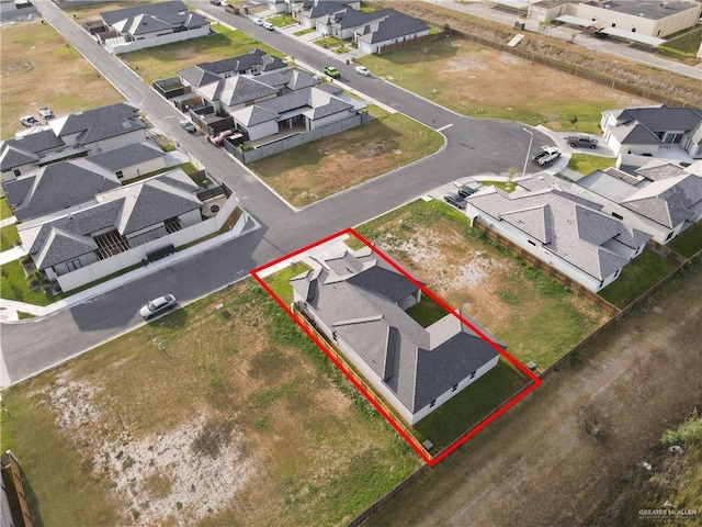4712 S Waterford Ave, Edinburg, TX 78539 - aerial perspective of suburban area featuring property boundaries highlighted