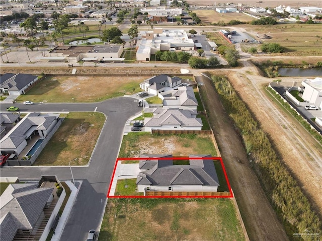 4712 S Waterford Ave, Edinburg, TX 78539 - aerial perspective of suburban area featuring property parcel outlined