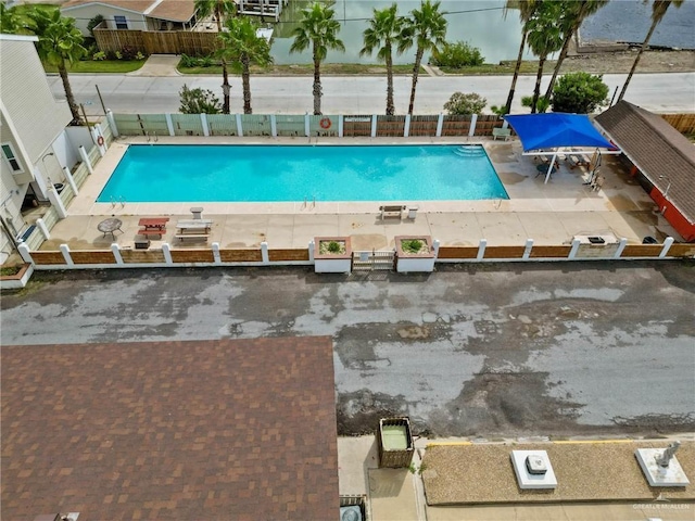 view of pool with a patio area