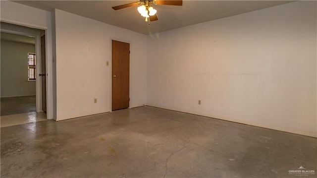 300 W Westway Ave, Mcallen, TX 78501 - unfurnished room featuring concrete flooring and ceiling fan