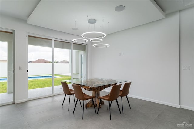 view of dining room