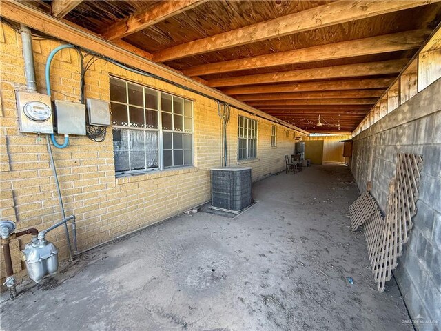 view of home's exterior featuring central AC unit