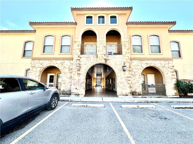 exterior space with a balcony