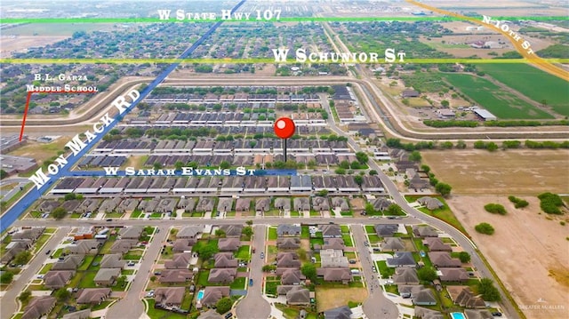 3810 W Sarah Evans St, Edinburg, TX 78541 - drone / aerial view