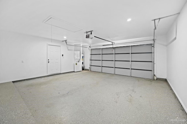 1315 Rio Guadalupe Cir, San Juan, TX 78589 - garage featuring baseboards, recessed lighting, and a garage door opener