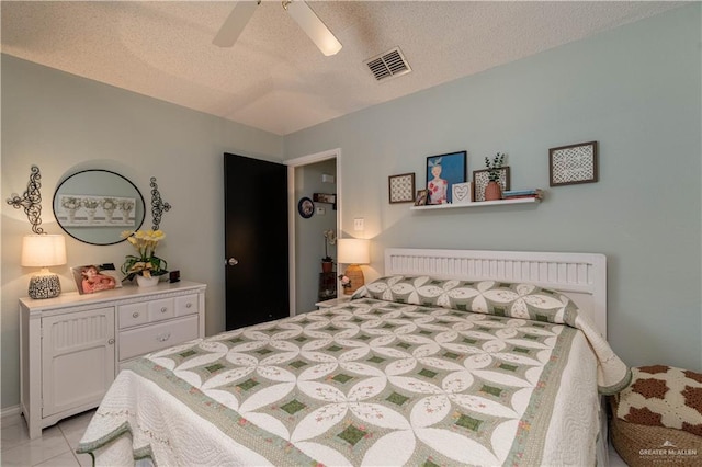 512 Mercury St, Mission, TX 78572 - bedroom featuring a textured ceiling and ceiling fan