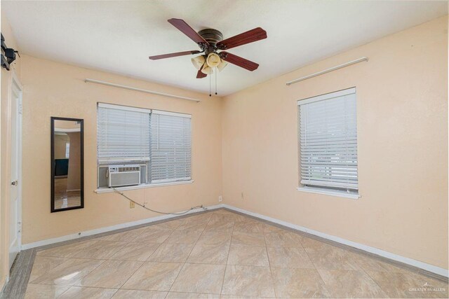 1106 17th St, Mcallen, TX 78501 - spare room featuring a ceiling fan and cooling unit