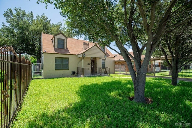 1106 17th St, Mcallen, TX 78501 - view of front of property featuring concrete block siding, a fenced backyard, and a shingled roof