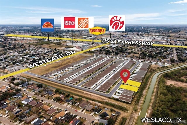 1909 Taft St, Weslaco, TX 78596 - bird's eye view