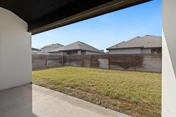 view of yard featuring a patio