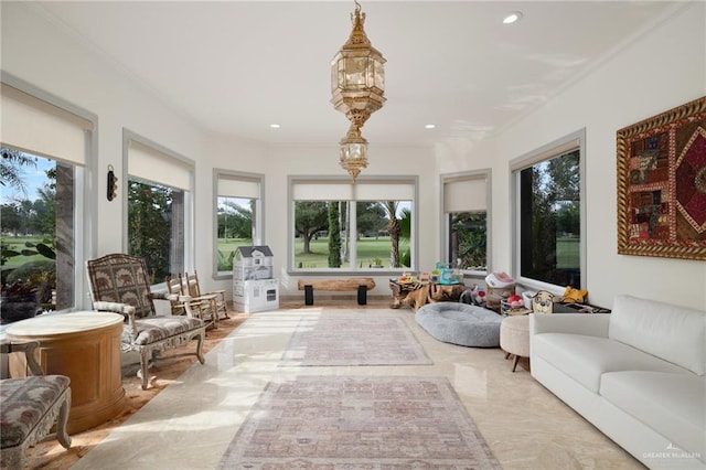 view of sunroom / solarium