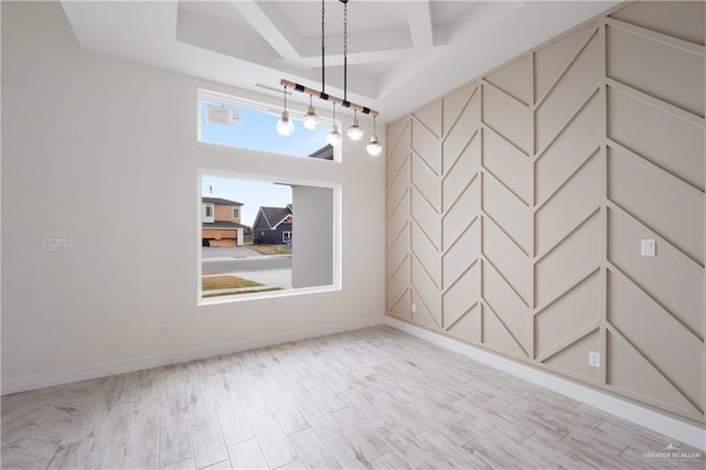 9817 Heights, Harlingen, TX 78552 - unfurnished room with a raised ceiling and baseboards