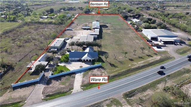 12431 Ware Rd, Edinburg, TX 78541 - drone / aerial view with a rural view