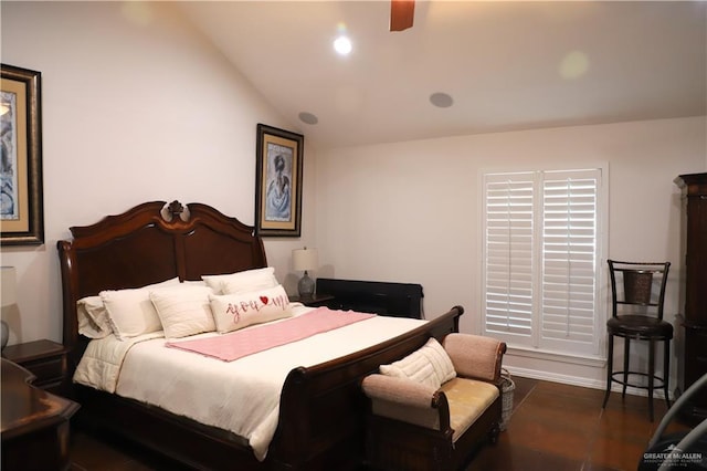 12431 Ware Rd, Edinburg, TX 78541 - bedroom featuring lofted ceiling and recessed lighting