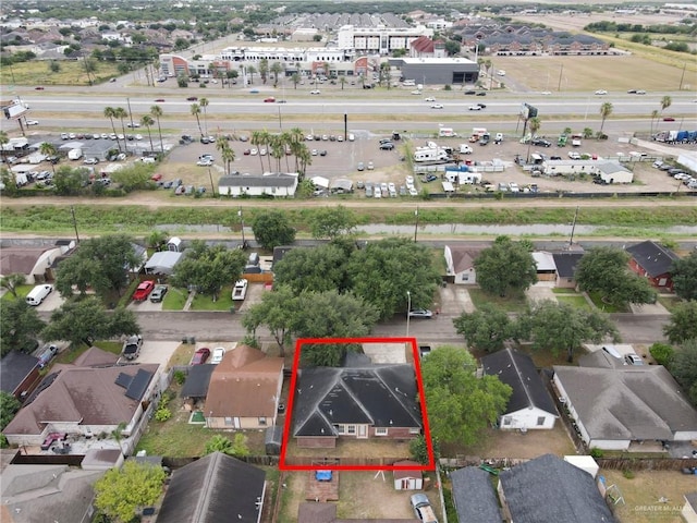 1507 Vatia Blvd, Mission, TX 78572 - aerial perspective of suburban area featuring property boundaries highlighted