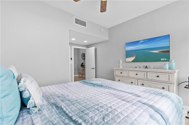 1000 Padre Blvd, South Padre Island, TX 78597 - bedroom with ceiling fan