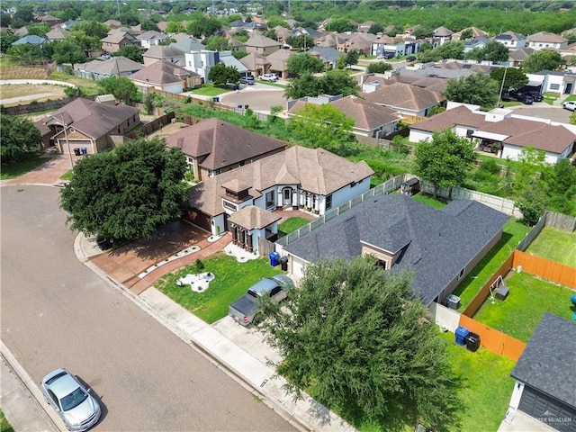 aerial view featuring a residential view
