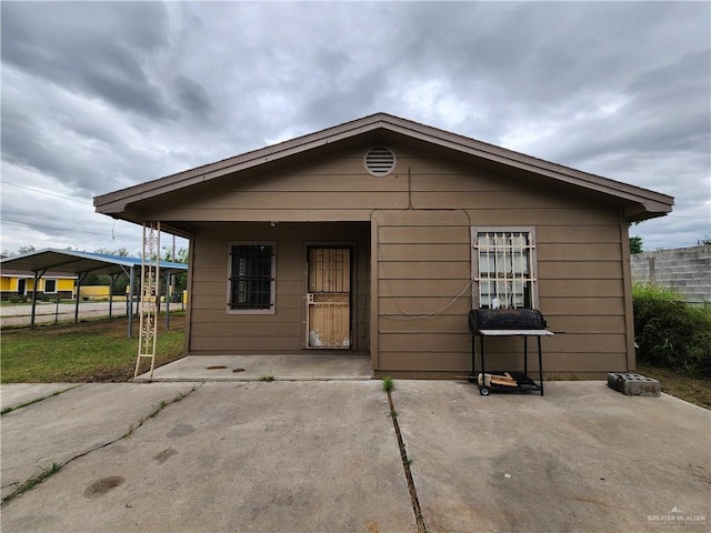 view of rear view of property