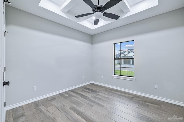612 Spruce St, Rio Grande City, TX 78582 - empty room featuring wood finished floors and ceiling fan