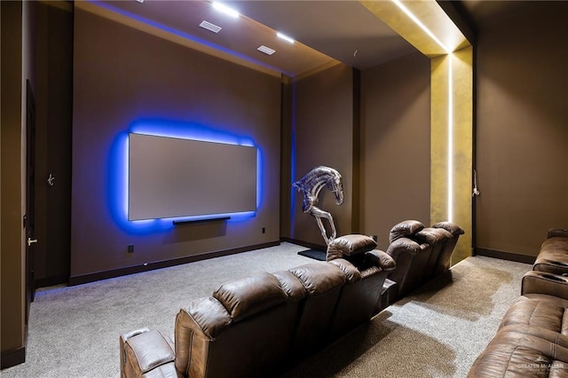4704 Estancia Pkwy, Mcallen, TX 78504 - carpeted home theater room featuring baseboards