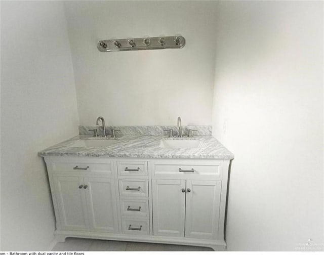 interior space with vanity