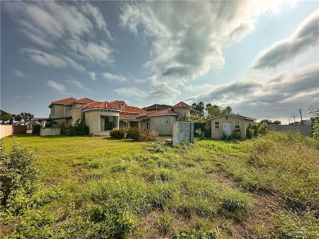 view of back of property