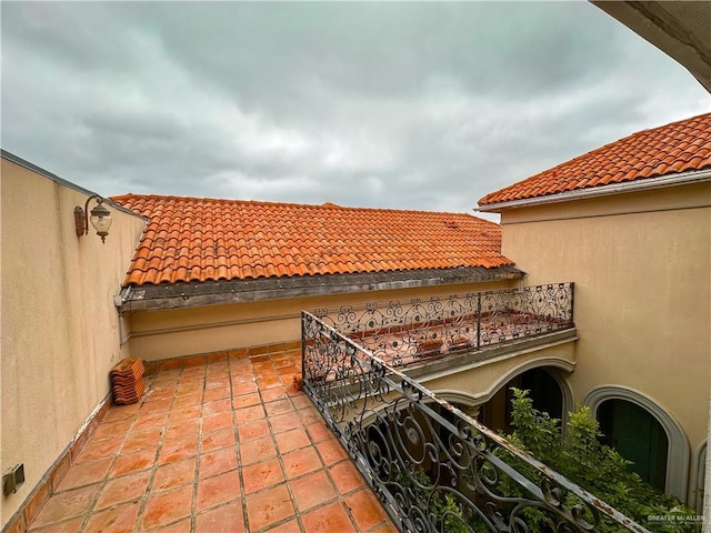 view of patio / terrace featuring a balcony