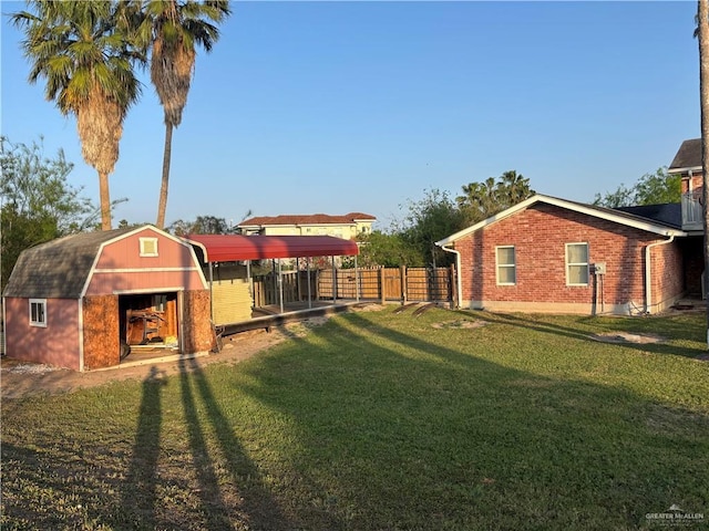 1060 Timothy St, San Benito, TX 78586 - view of yard featuring an outbuilding