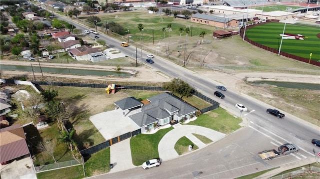 aerial view featuring a residential view