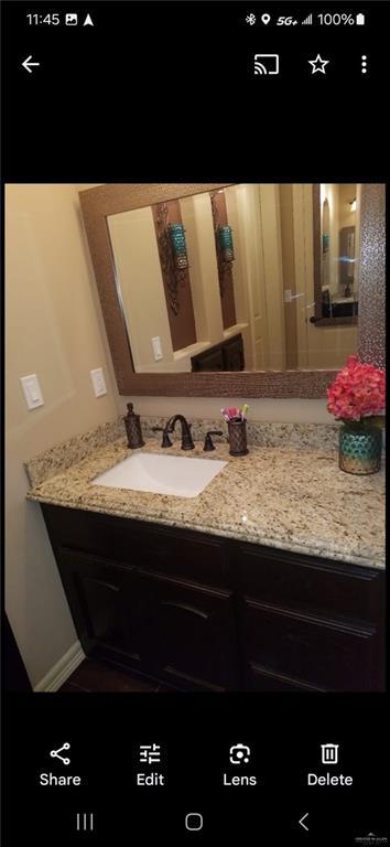 bathroom featuring vanity