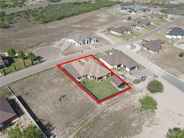 bird's eye view featuring a residential view