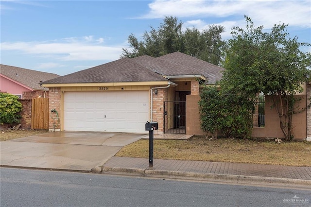 ranch-style house with a garage