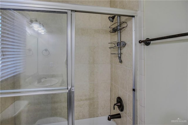 3008 S M St Unit 4, Mcallen, TX 78503 - full bathroom featuring shower / bath combination with glass door