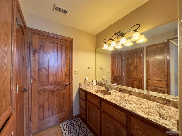 bathroom featuring vanity