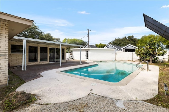 view of pool with a patio