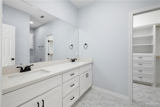 bathroom with vanity